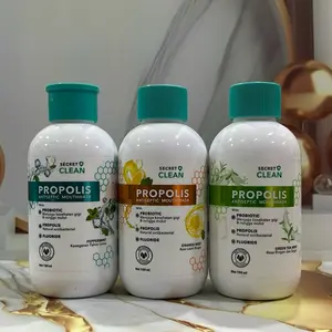 SECRET CLEAN PROPOLIS ANTISEPTIK MOUTWASH /ANTISEPTIK KUMUR PROPOLIS DENGAN PROBIOTIK&PROPOLIS 150ML NON ALKOHOL