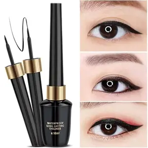 LM 760 Eyeliner Waterproof Eyeliner Black Smooth Tahan Lama Eyeliner Long Lasting
