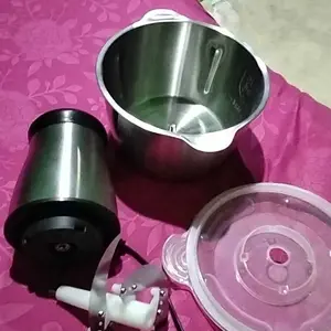 Blender Penggiling Daging Chopper Meat Grinder Stainless 2 Liter Serbaguna Penggiling Multifungsi