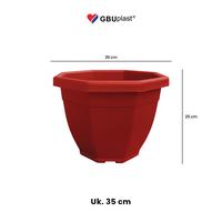 Gambar GBUplast Jardin Victoria Pot Tanaman Tahan Cuaca Awet 25 - 35 Cm Flower Pot Pot Bunga JV - Putih, ø 35cm x 23cm dari GBUplast Houseware Kota Tangerang 5 Tokopedia