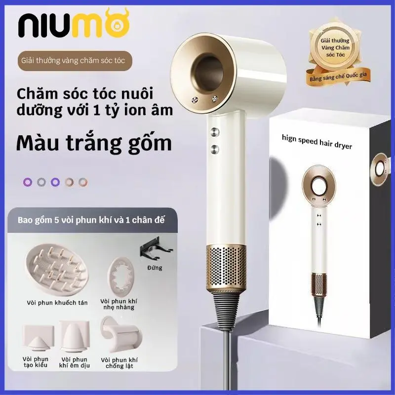 máy sấy tóc gấp gọn Máy Sấy Tóc Ion Âm Tạo Kiểu 3 Tốc Độ Công Suất 2400W ,Chiều Nóng Lạnh Chăm Sóc Tóc.Bảo hành năm