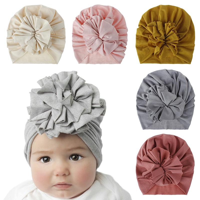  Mũ Hoa Dễ Thương Cho Bé Gái Khăn Xếp Cotton Mềm Cho Bé Mũ Len Cho Trẻ Sơ Sinh Mũ Lưỡi Trai Cho Trẻ Sơ Sinh 