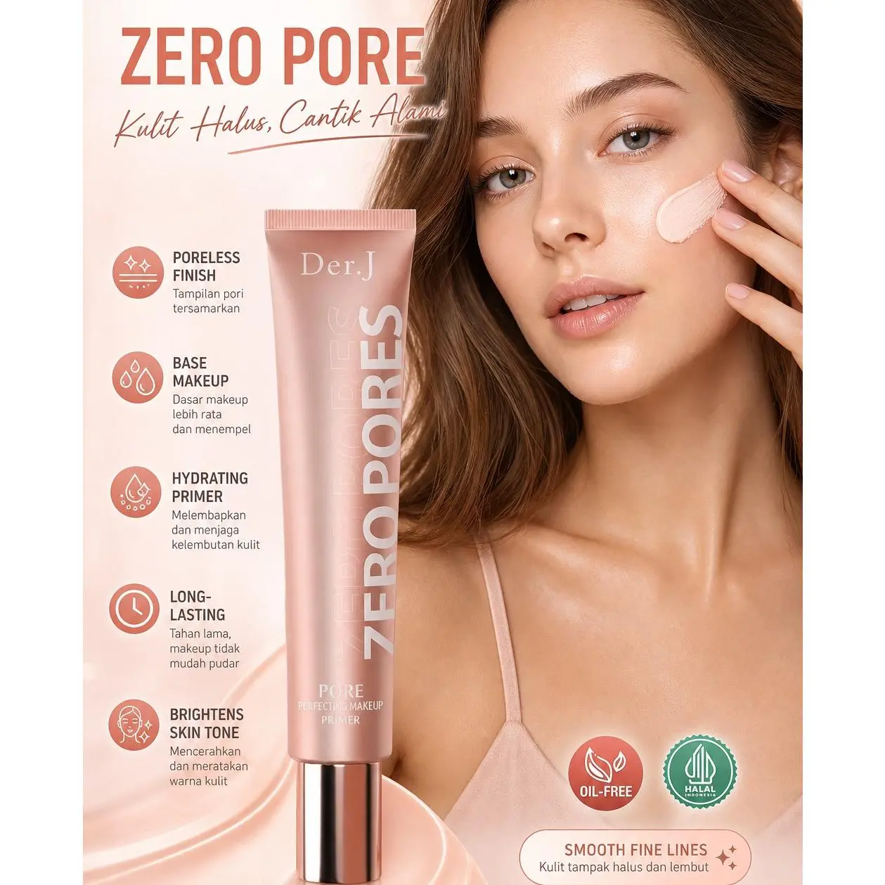 COD Primer Wajah Base Makeup Efek Invisible Pore Tekstur Silky Flawless Varian Tinted Berfungsi Tutup Garis Halus Kerutan Dan Menyembunyikan Noda Hitam Pada Kulit Wajah Meningkatkan Daya Tahan Makeup Tidak Mudah Luntur Cocok Untuk Semua Jenis Kulit Saat B