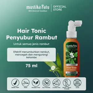 Mustika Ratu Ramuan Penyubur Rambut 75ml - Pertumbuhan rambut, Memberi Nutrisi, dan Menjaga kekuatan akar rambut agar tidak mudah rontok.