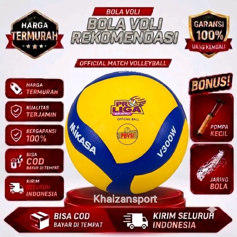 Bola Voli Mikasa V300W Original Size 5 Bonus Pompa . Bola Volley Mikasa . Bola Voli Original . Bola Volly Voly Ball Outdoor