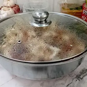 ZRC panci Kukus 2 Susun dandang Tutup Kaca panci Siomay kukusan Stainless Steel Kitchenware panci original stainliess tahan terhadap panas