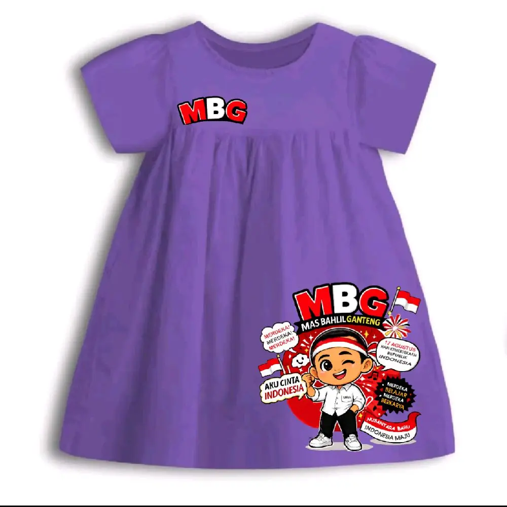 dress anak perempuan MERDEKA MBG