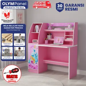 Meja Belajar Anak Karakter Frozen Spiderman Princes / Meja Belajar Murah Minimalis / Rak Buku / Meja Laptop / Meja Belajar Anak