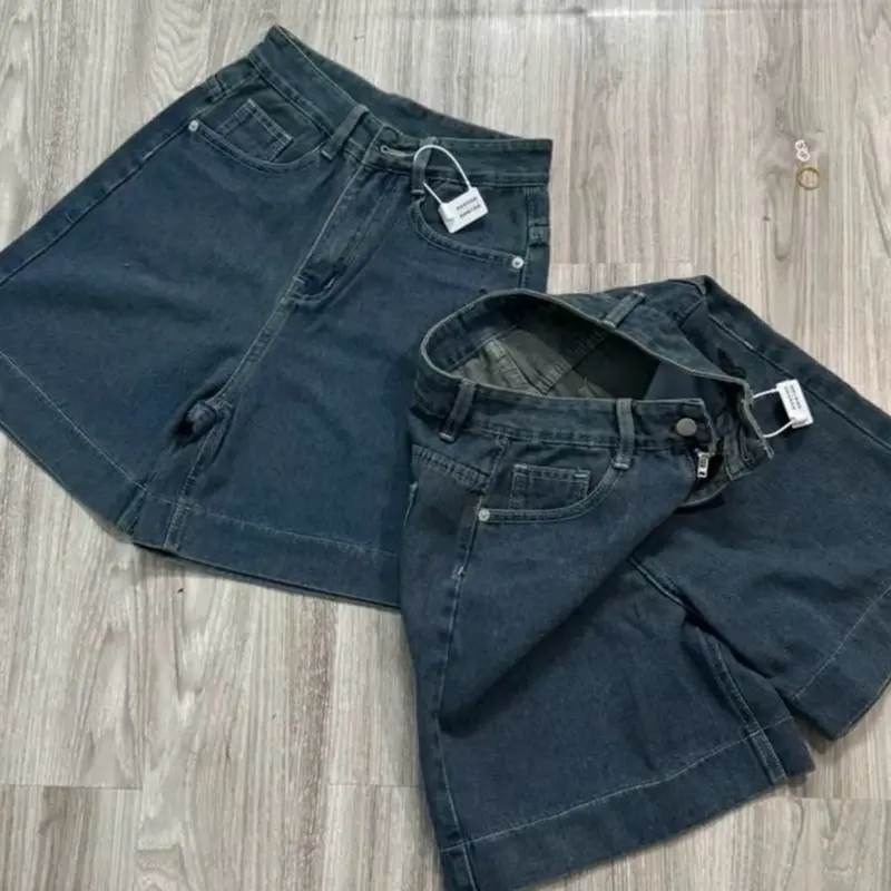 (S-2Xl)HHCHOU-Quần Ngố Thêu Cún Full màu chất jeans mềm | BigBuy360 - bigbuy360.vn