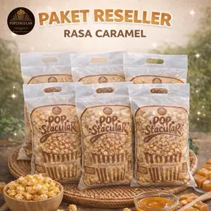 SPECIAL PRICE RESELLER 10PCS - POPCORN CARAMEL 500GR