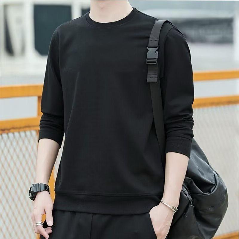 Product Introduction of Half Turtleneck Men Long Sleeve Tshirt Korean Plain Oversize Warm Fleece Tshirt Advance Design Men's T 5