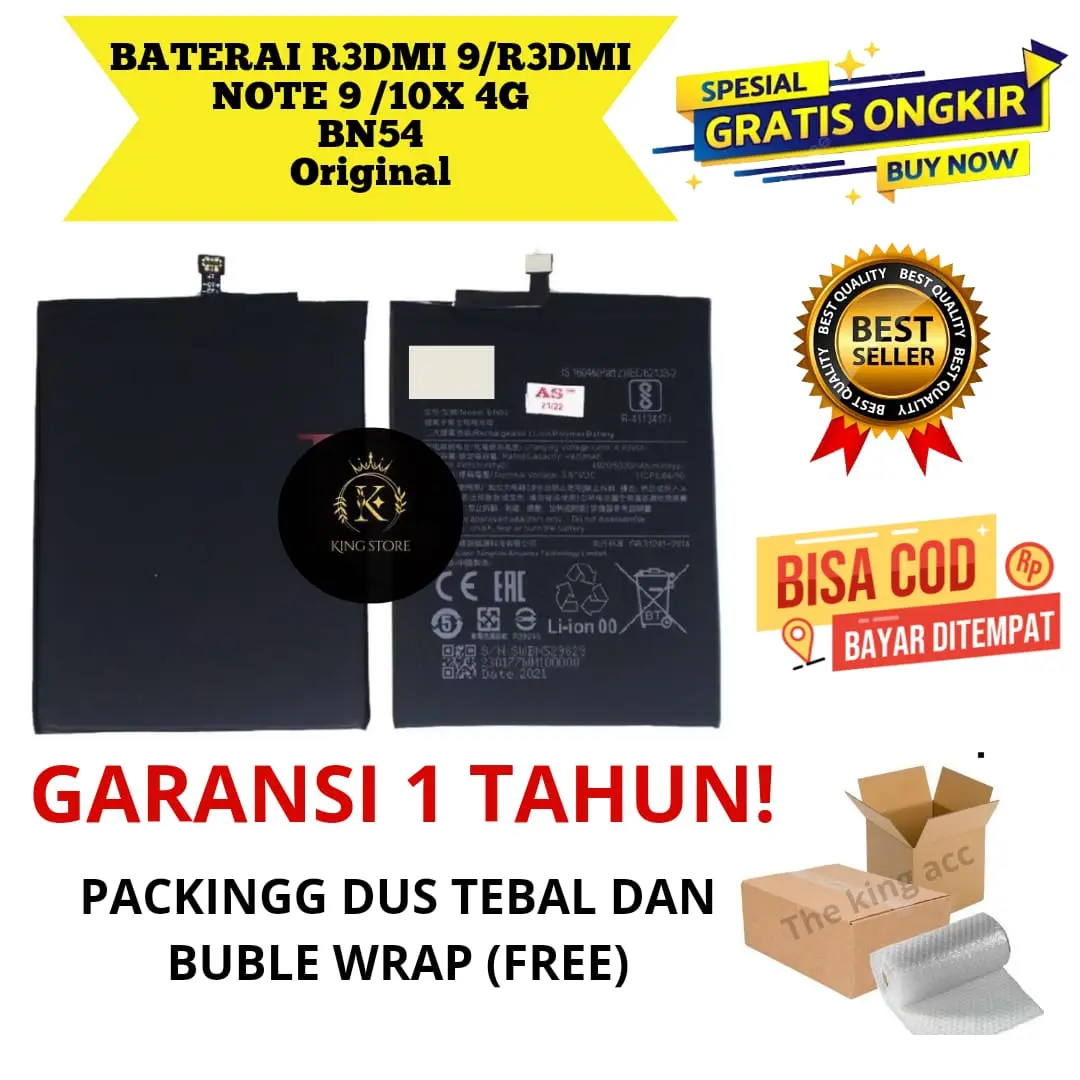 Baterai R3dmi 9 Original Bn54 / Baterai Bn54 Untuk R3dmi 9 Original Garansi Pabrik