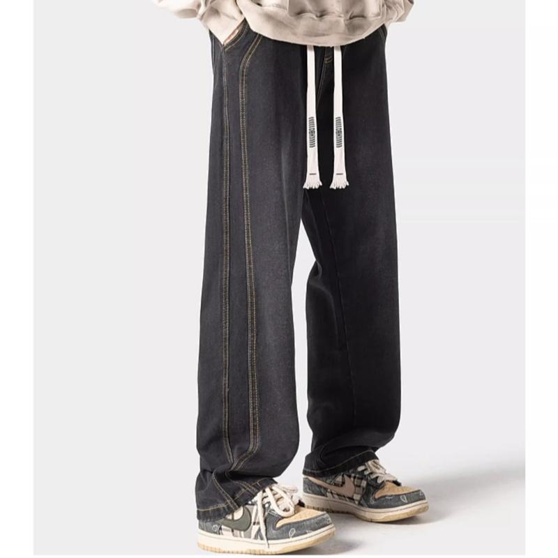 celana baggy jeans pria celana jeans korean style pria celana cowok panjang kekinian