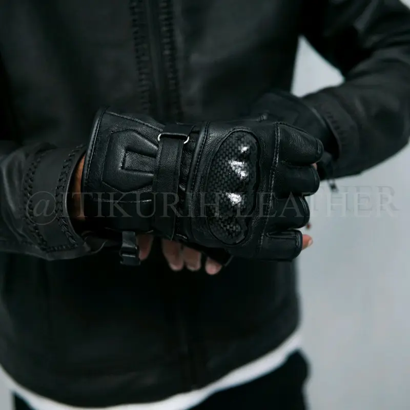 LA Sarung tangan Batok Model U Saruntangan Raccing Kulit Asli 5