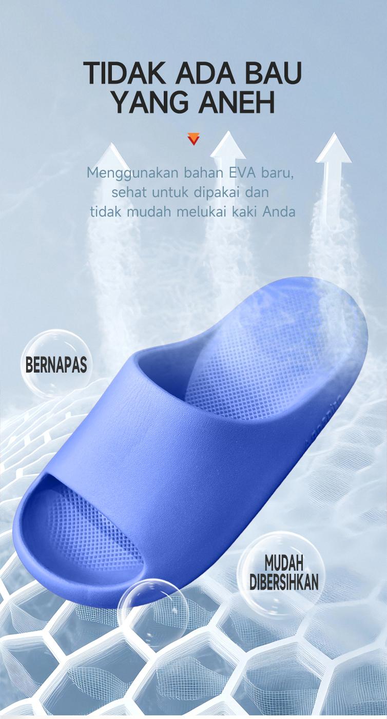 agespire Slippers Flow Sandal Anti-selipNyaman Anti Bau Bagian Bawah LembutDalam Sendal Diluar Ruangan Pria & WanitaPasangan Rumah Serbaguna BeranekaWarna Kualitas Musim Panas Gaya PanasShoes Size 35-45 Unisex