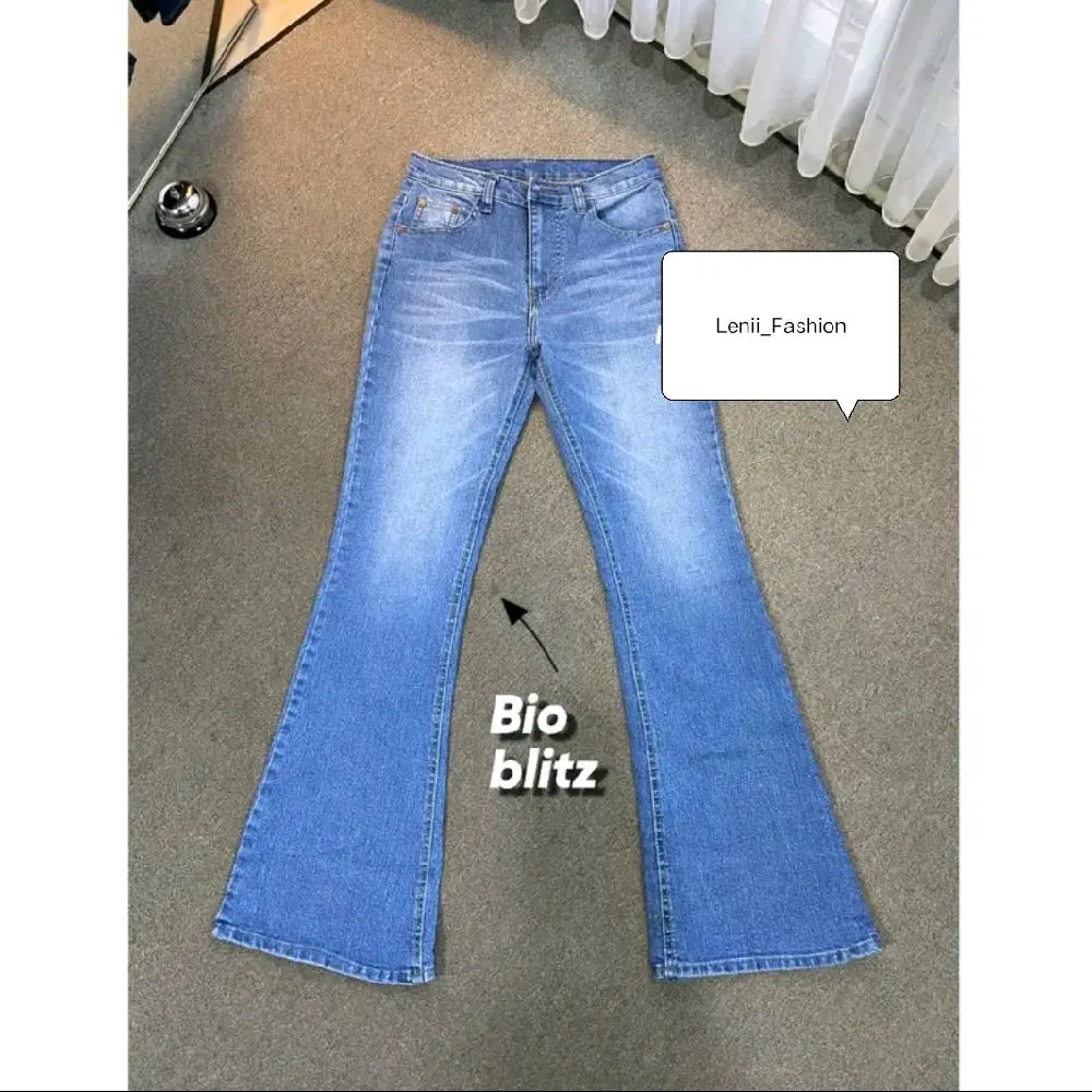 REAL PICT - Highwaist Cutbray Whisker 3 Warna Standar Jumbo Panjang
