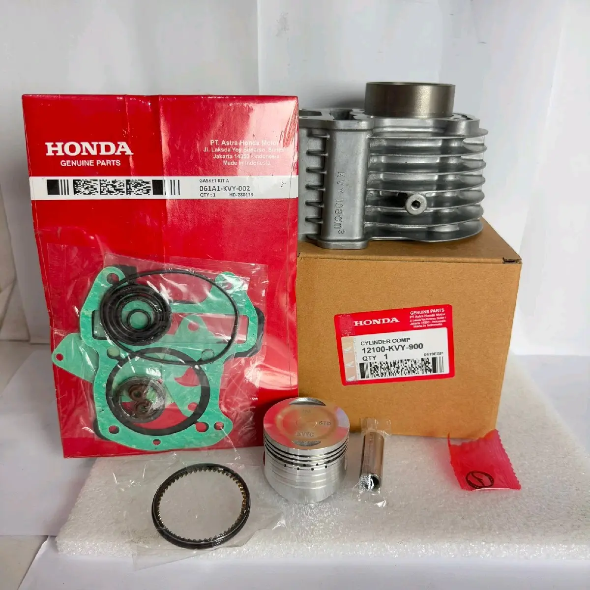 Blok Seher Cylider + Topset (KVY)  Buat Motor Beat Karbu, Spacy Karbu, dan Scoopy Karbu