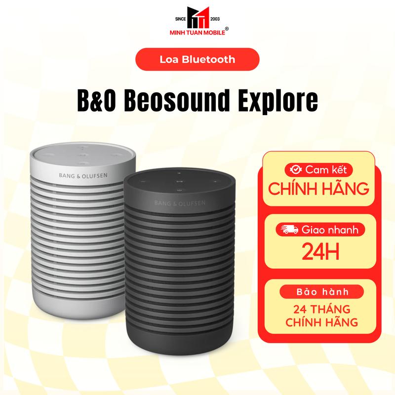 Loa Bluetooth B&O Beosound Explore Âm Thanh 360°, Chống Bụi Nước IP67, Pin 27 Giờ, Bluetooth 5.2, Thiết Kế Nhôm Cao Cấp