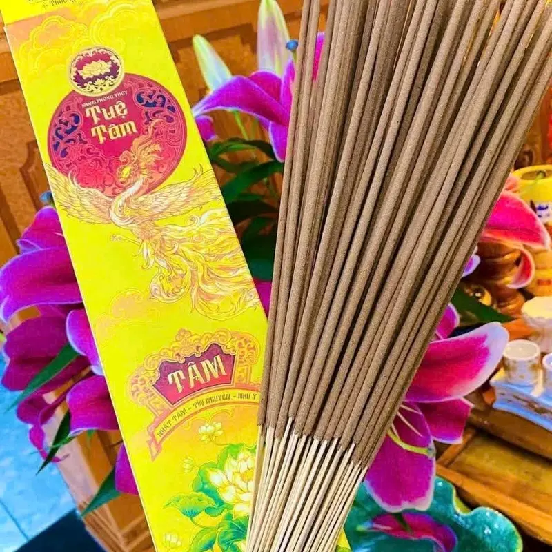 Alofa Nhang Phong Thủy Tuệ Tâm 114 Nén - Sản Phẩm Tự Nhiên An Toàn Cho Sức Khỏe & May Mắn 0