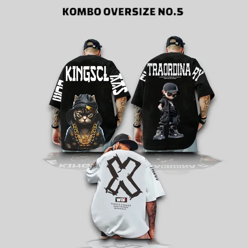 PROMO KAOS MOTIF 3PCS 100RIBUAN KAOS JUMBO /KAOS T-SHIRT OVERSIZE PRIA /KAOS DISTRO VIRAL TERPOPULER 5