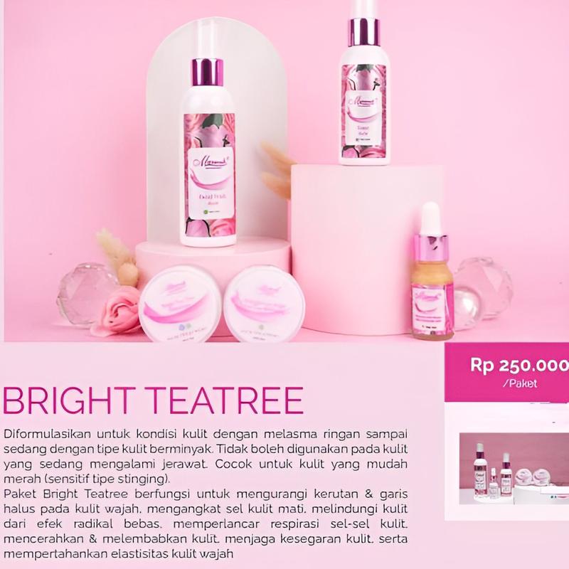 Product Introduction of Semua Paket Marwah Skincare krim malam klinik untuk anti aging flek hitam dan kerutan mencerahkan kulit agar wajah glowing putih memudarkan flek hitam noda hitam menyamarkanbekas jerawat yang membandel Mengencangkan Platinum diamond bright tea tree 4