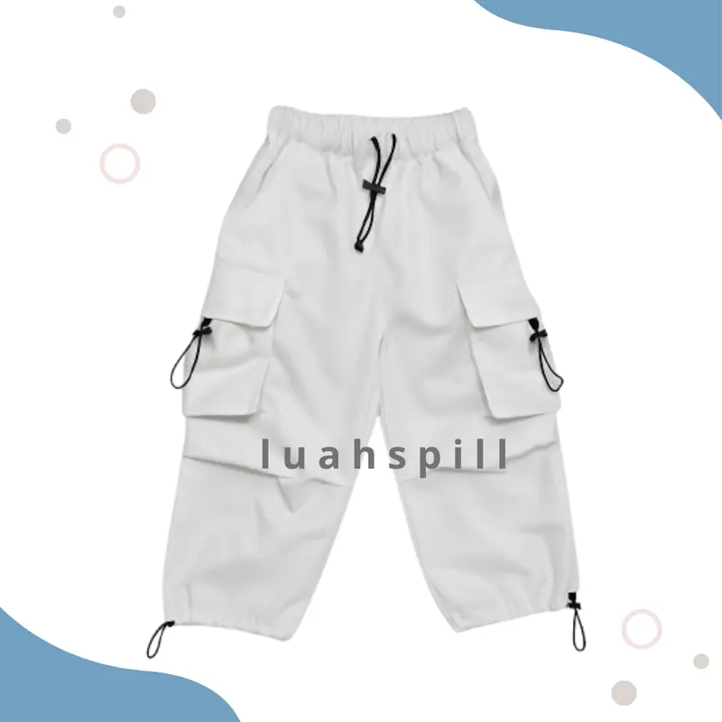 Celana Karina Cargo Anak Perempuan  Laki-Laki 2 in 1 Buat usia 1-13 Tahun Unisex 1