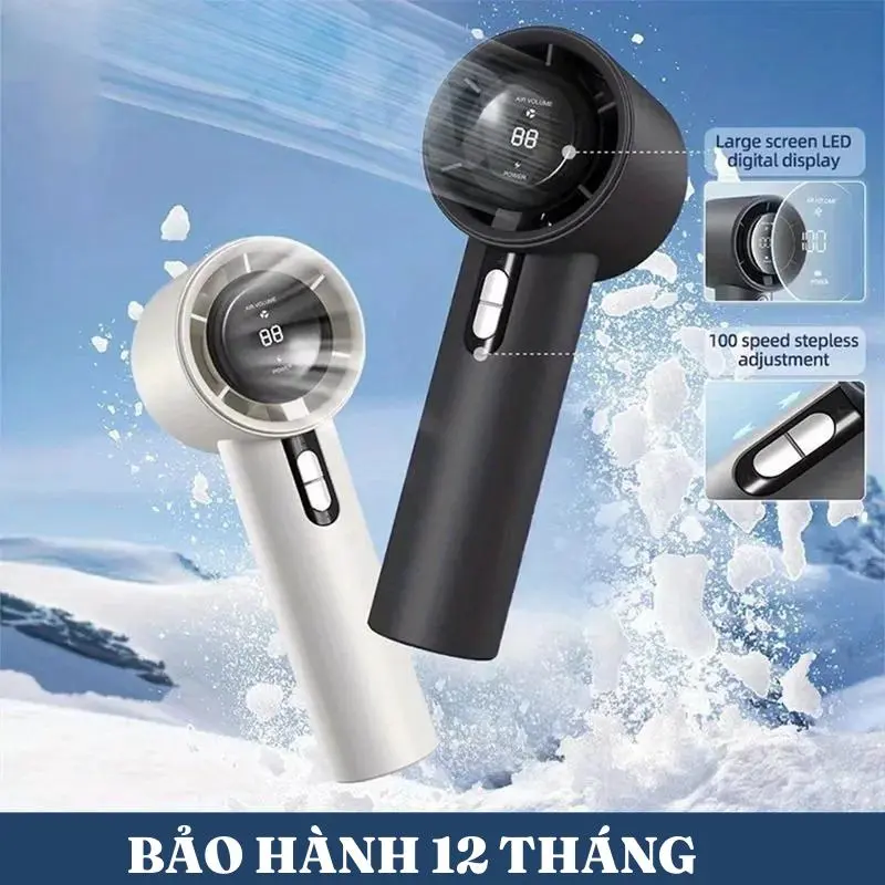 Quạt Turbo Siêu Tốc, Chuyên Nghiệp, Tốc Độ Vô Cấp 100, Màn Hình LED Lớn, Công Suất Làm Mát Thông Minh, Quạt USB