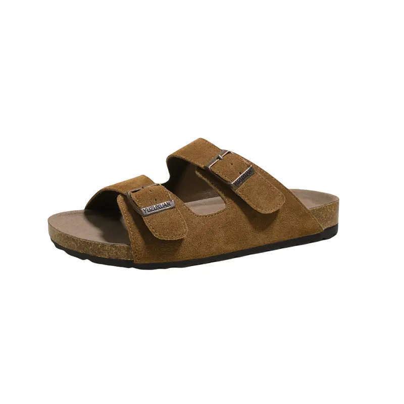 3CM and Gao Boken Shoes Slippers for Women 2025 New Summer Outerwear Boken Shoes Stepping on Shit Feeling Strap Roman Sandals for Women 3