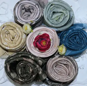 Kerudung Segi Empat Motif Voal Sublime Terbaru Lasercut 110×110