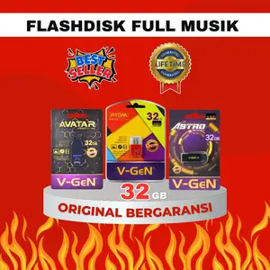 USB Musik 32GB Bonus OTG Dan Holder HP flashdisk Full Lagu dan Video flashdisk  hp c tipe