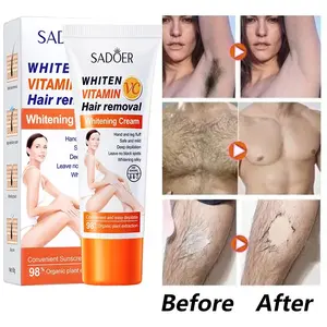 SADOER Whiten Vitamin C Hair removal miss v Penghilang bulu permanen Waxing kumis dan jenggot Waxing ketiak Penghilang bulu Cream 60g penghilang bulu Perontok Bulu Permanen Tidak Tumbuh Lagi