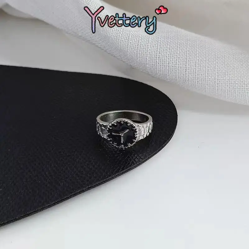 ❤️COD Cincin Watch Design Emas Perak Korean Ins Untuk Pria Dan Wanita Personalize Ring-Yy 8