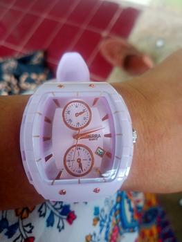 Product Review of JAM TANGAN WANITA TIERRA TR-2202 FASHION ORI TANGGAL AKTIF TALI RUBBER from i**y 0
