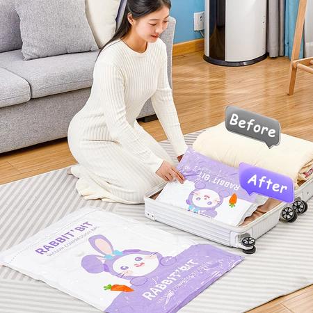 Product Introduction of Vacuum Compression Bag Storage Bag Vacuum travel bag Plastic  Multiple Models and Sizes Bedroom Clothes and Blankets Storage Travel Storage Dust and Moisture Prevention, electric pump, manual pump Supplies 4