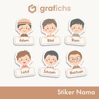 Gambar [42 pcs] Stiker Nama Alat Tulis Sekolah GISS161-170 by Grafichs - GISS161 dari Grafichs Kab. Bogor 1 Tokopedia