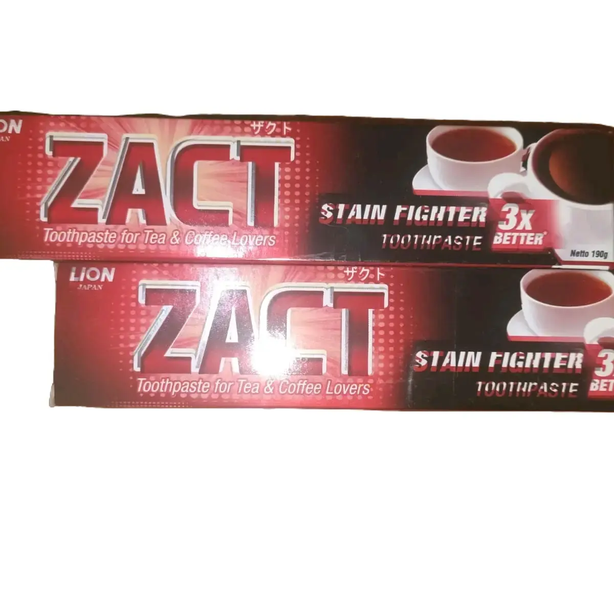 Zact Pasta Gigi 190g untuk pecinta Teh dan Kopi