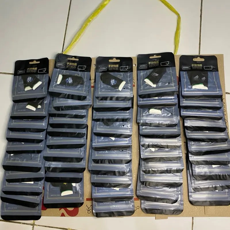 Sarung jempol gaming rencengan isi 50 pics motif random bedak game stick gamepad x3 1