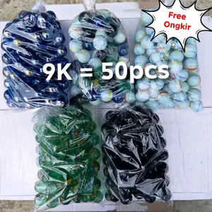 ( Termurah 50pcs )Kelereng Gundu Mainan Jadul yg lagi Viral