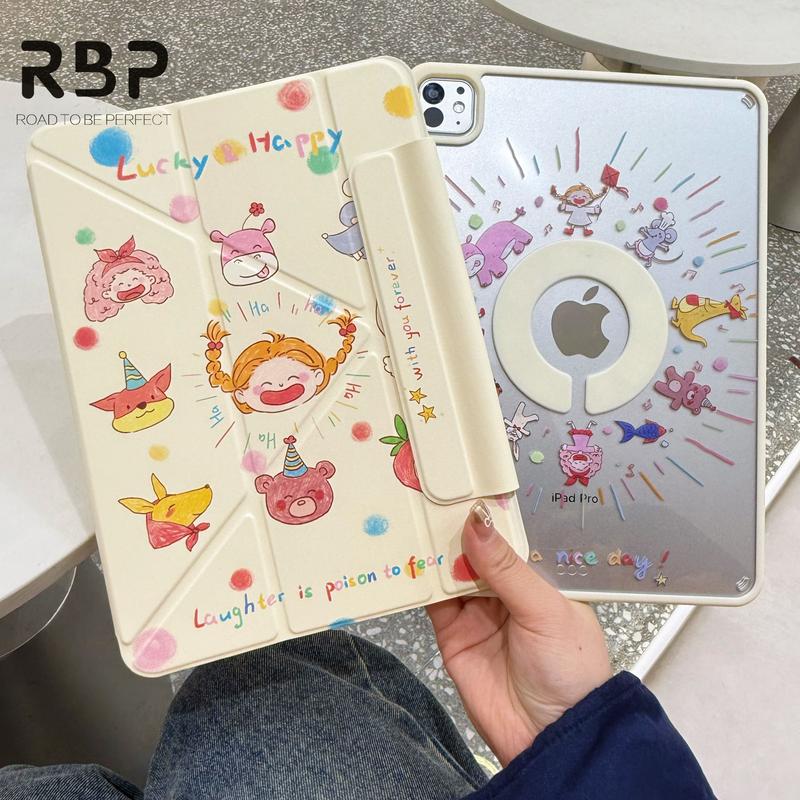 Product Introduction of RBP ốp lưng ipad case cute for ốp ipad lưng gen 10  iPad Air 5 Thế Hệ iPad Air 4 Air 6 13 inch 11 inch ốp ipad pro 11 inch iPad Pro 12.9 inch 2020 2021 2022 2024  ốp lưng ipad gen 9 iPad Thế Hệ Thứ 7 8  Y fold 2 trong 1 hỗ trợ xoay 720 độ cartoon 41