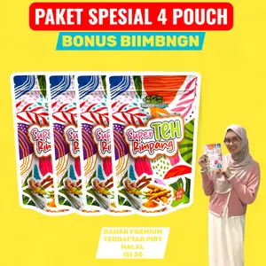 Super Teh Rimpang Jahe Merah Kunyit Sereh Lengkuas Kayu Manis ala dr Zaidul Akbar - Super Regen - Jamu Ramuan Rempah Wedang - Minuman Rimpang ala JSR | 30x - 60x Minum - Halal & Original Terdaftar
