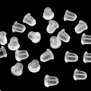 10pcs Tutup Anting Tusuk Bahan Karet Belakang Giwang untuk Kualitas Terbaik dan Kenyamanan
