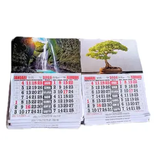 KALENDER MINI LENGKAP JAWA 2026 Dengan Desain Alam Dan Pohon Bonsai Untuk Tahun 2026