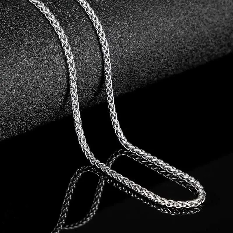 ￼KALUNG TITANIUM MODEL KELABANG PRIA WANITA TERBARU ANTI KARAT DAN TIDAK MUDAH LUNTUR STAILEES STEEL BAJA PUTIH Silver #5 2