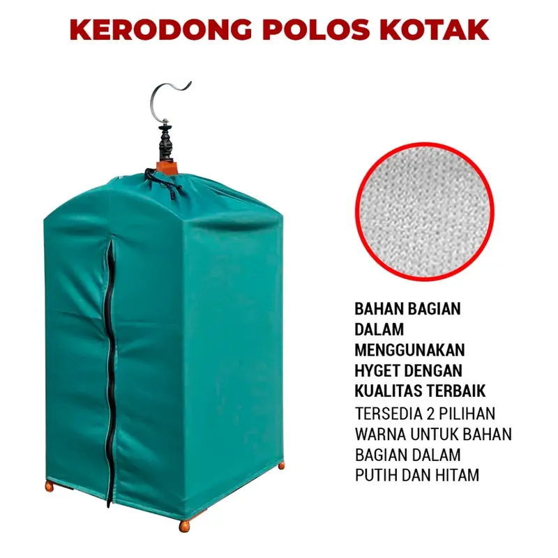 Kerodong Polos Sangkar Kotak Double Layer Umi Kasum | Krodong Kotak Kosan Semua Burung 3