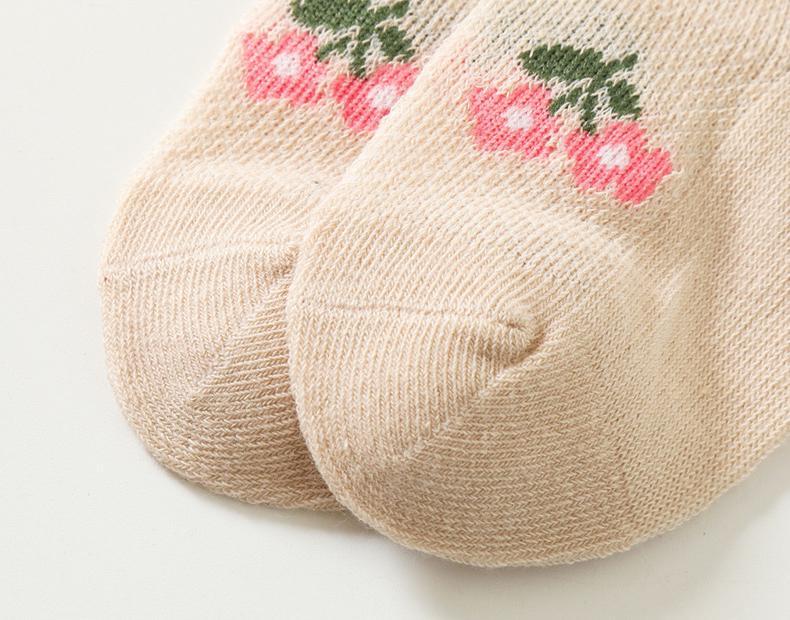 Product Introduction of Spring Summer Thin Cotton Mesh Breathable Baby Socks Cute Girls Crew Socks Lovely Cartoon Baby Socks 11