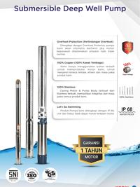 Gambar Mesin Pompa Submersible York 3SYK2.5-11P 0.50HP - Pompa Celup Dalam dari Jakarta Piranti Kota Tangerang Selatan 4 Tokopedia