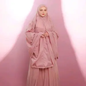 Mukena Mini Parasut Premium Korea 3 in 1 Travel Bahan Premium Warna Pink untuk Kegunaan Sehari-hari