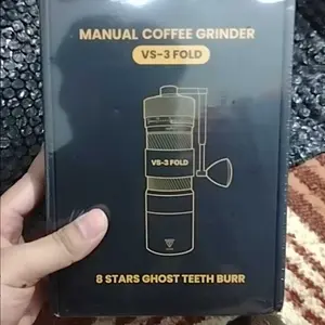Vesper manual coffee grinder VS-3 FOLD foldable handle / external adjustable setting eight stars conical burr / espresso pour over grinder kopi manual