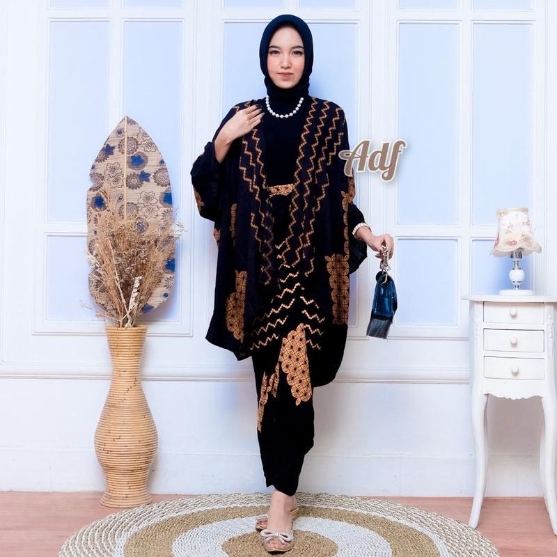 SETELAN 1SET BRIDESMAID BATIK ROK LILIT DAN CARDIGAN KONDANGAN 6