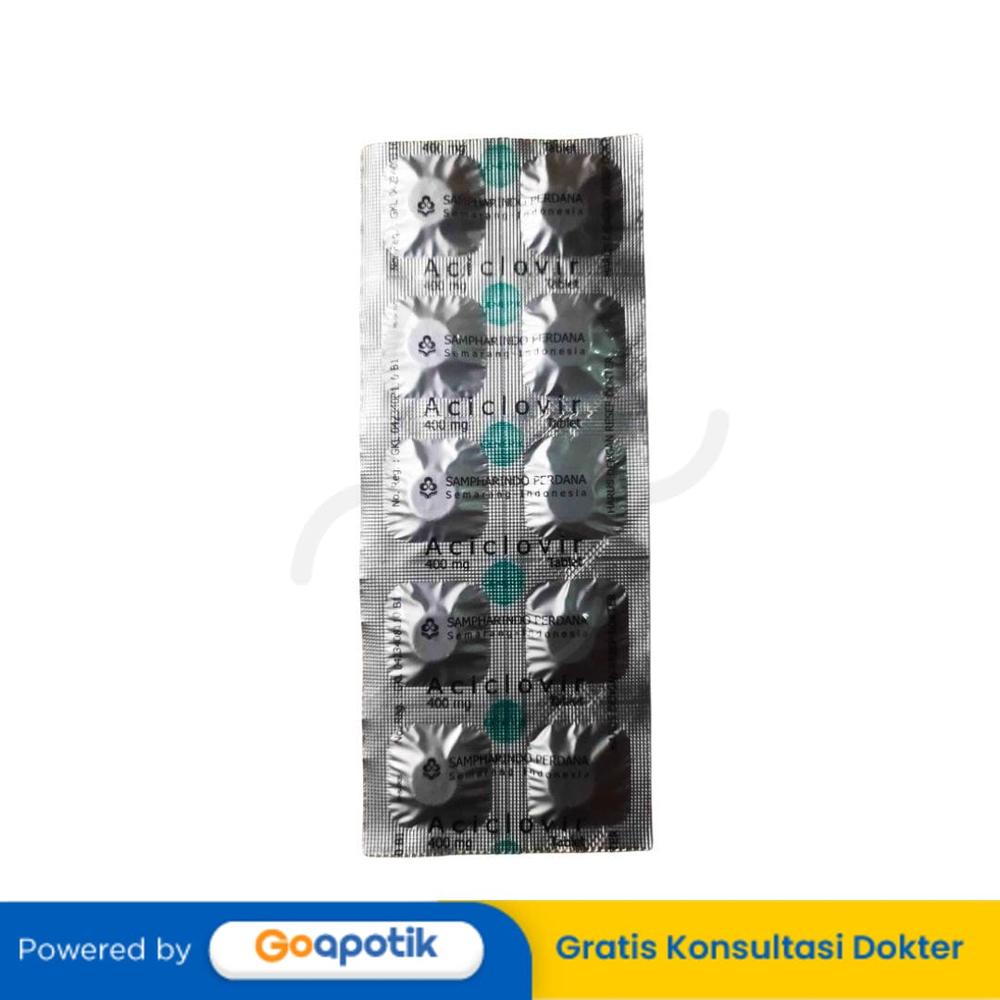 ACICLOVIR SAMPHARINDO 400 MG STRIP 10 TABLET